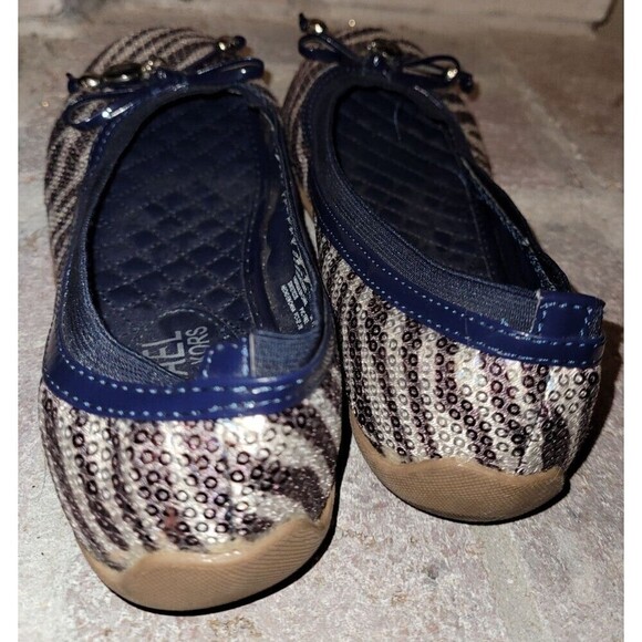 2 for $20  Michael Kors Kids Kory Flats Sequin Zebra Size 3 - Picture 4 of 7